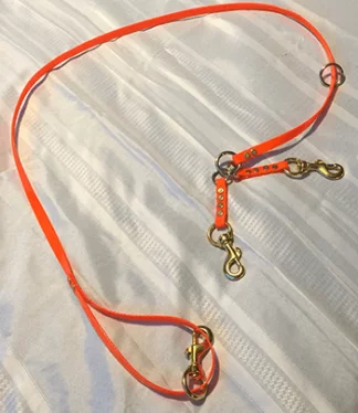 2-Way Half Inch DayGlo Dog Lead