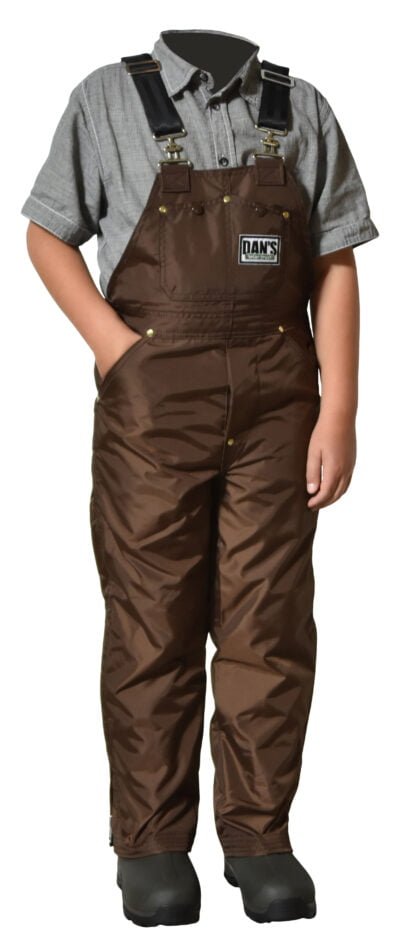 The Kids High N Dri Brown Waterproof Bibs are the best-selling bibs. They are waterproof up to the waist and are perfect for wet hunting conditions. These waterproof bibs are ideal for kids who enjoy playing in the mud. They are also briar-proof, allowing kids to run along with their parents in briar-covered areas.