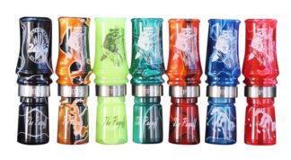 Zepp's payoff coon squaller • Dual reed • Swirl acrylic body • Extra-large sound chamber FEATURES Item # Item Name Colors 1404 Zepp's Payoff Coon Squaller Black, Orange, Yellow, Green, Red, Blue