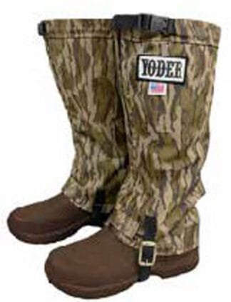 Bottomland Venom Guard Gaiters deliver serious briar and brush protection with two layers of heavy-duty 1000 Denier brown nylon. Zipper front entry, water-resistant construction, and adjustable side straps make these gaiters a trusted companion for any upland or hunting outing. Available in sizes M, L, and XL.